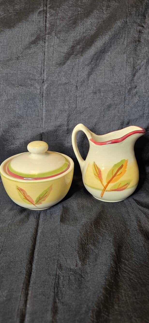 Studio Pottery Cream & Sugar